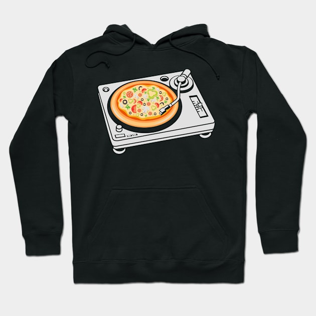 Pizza DJ Hoodie by drewbacca